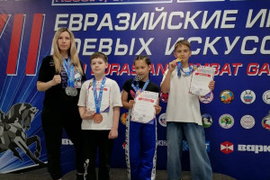 Золото, серебро и бронзу завоевали кикбоксеры на Евразийских играх боевых искусств в Уфе
